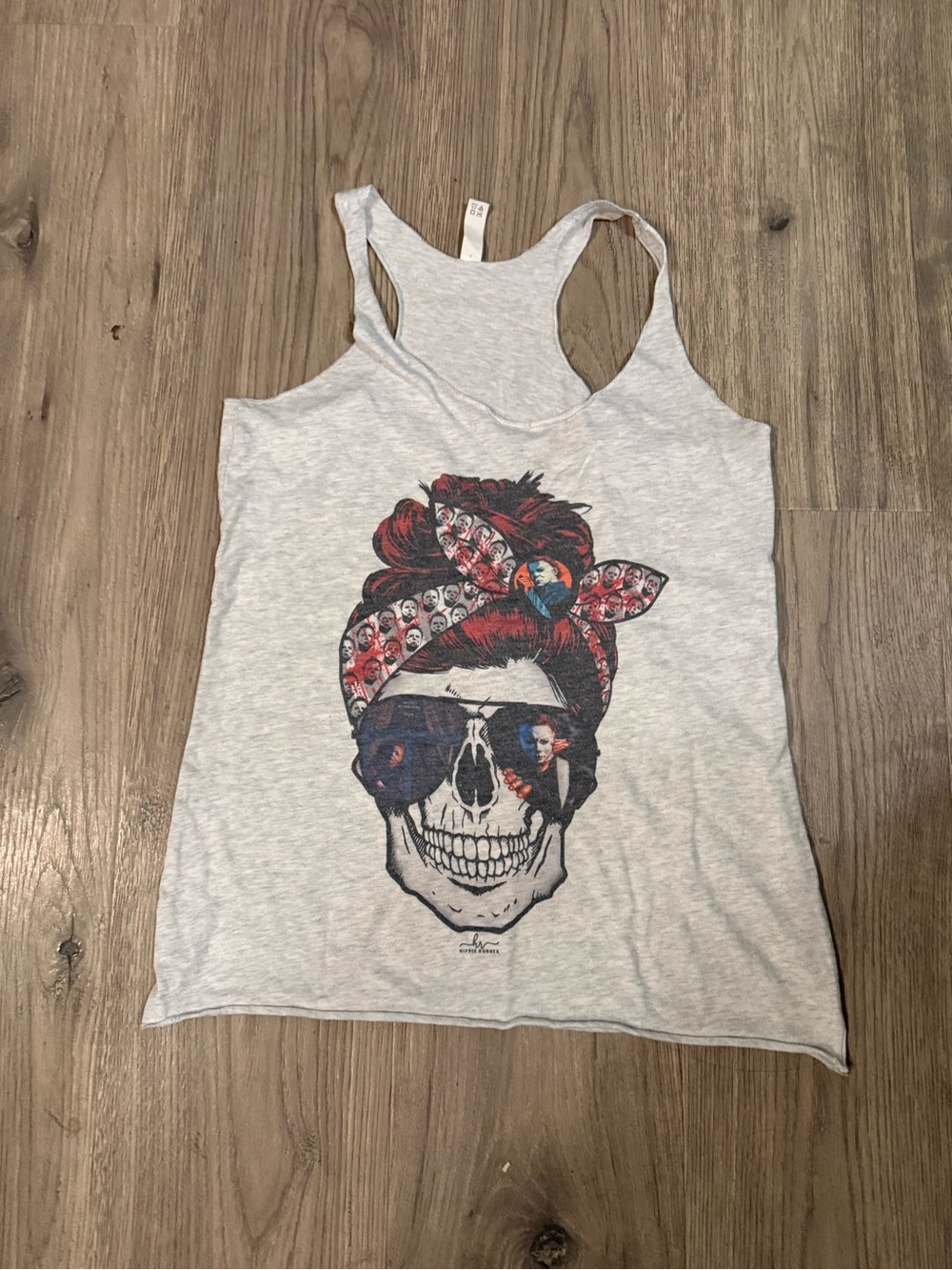 Halloween skull graphic, Jason design.